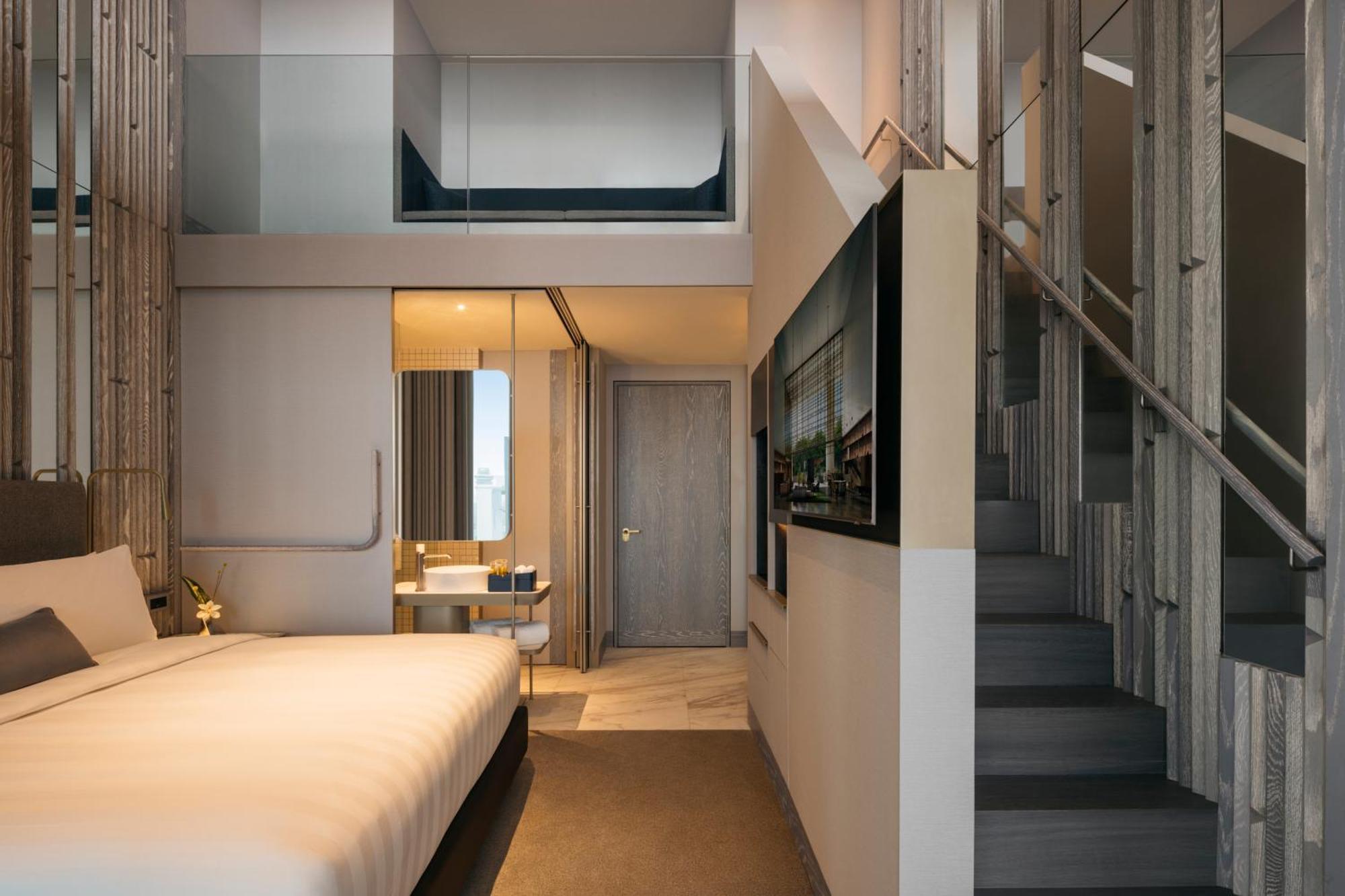Pan Pacific Orchard Hotel Singapore Exterior photo A room at the hotel